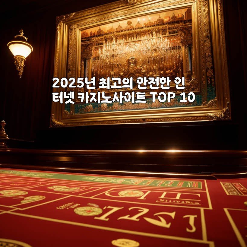 2025년 최고의 안전한 인터넷 카지노사이트 TOP 10