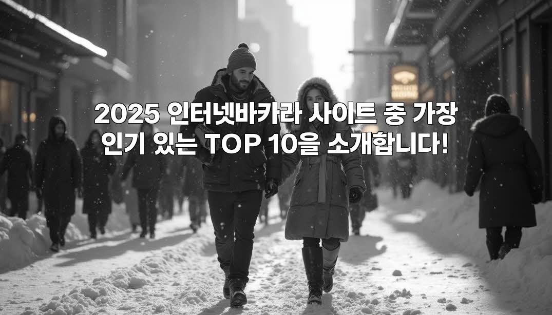 2025 인터넷바카라 사이트 중 가장 인기 있는 TOP 10을 소개합니다!